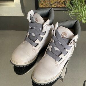 Timberland Gray Slip-On Boots, Size 6.5